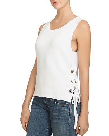 1.STATE - Lace-Up Side Cotton Tank