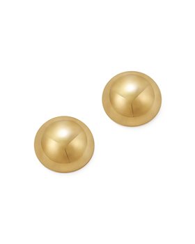 Bloomingdale's - 14K Yellow Gold Polished Button Earrings, 12mm - 100% Exclusive