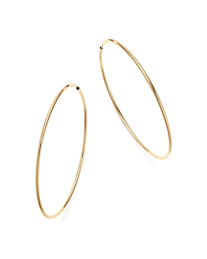 Photos - Earrings Bloomingdale's 14K Yellow Gold Large Endless Hoop  - 100 Exclusive