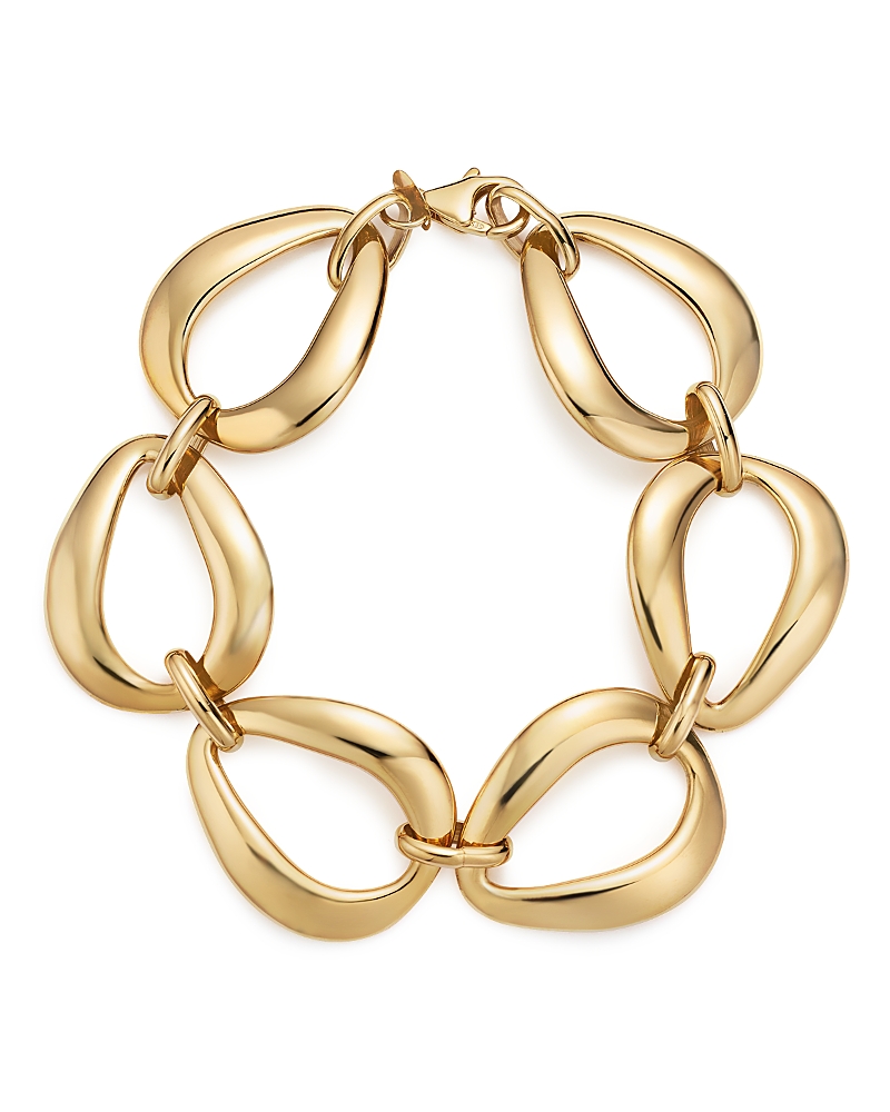 Bloomingdale's 14k Yellow Gold Pear Shape Link Bracelet - Exclusive In Gold