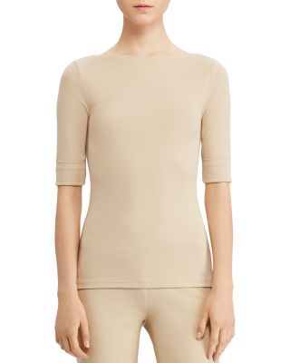 lauren ralph lauren stretch boatneck top