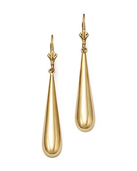 Bloomingdale's - 14K Yellow Gold Long Teardrop Earrings - 100% Exclusive