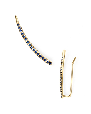 Adina Reyter Ombre Sapphire Curved Ear Climbers, Set of 2 - 100% Exclusive
