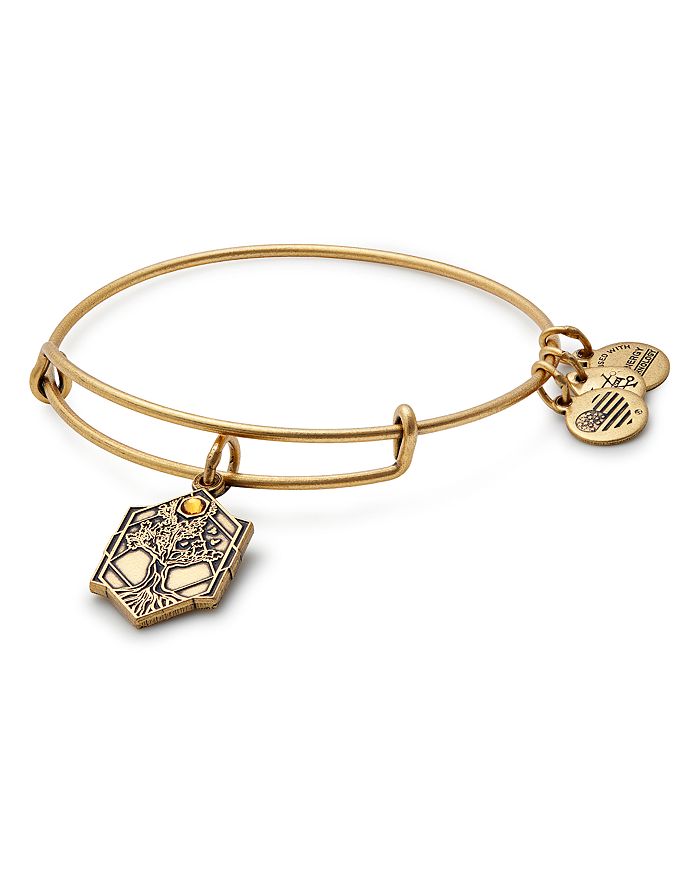 Alex And Ani Tree Of Life Expandable Wire Bangle In Rafaelian Gold