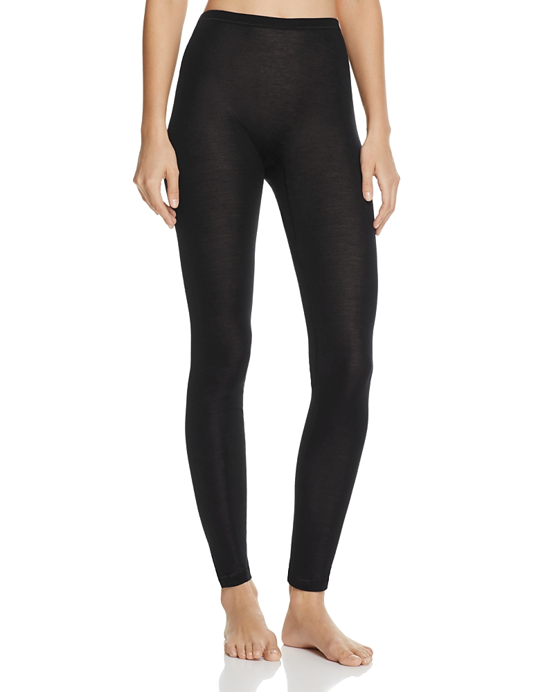 Hanro Pure Silk Leggings In Black