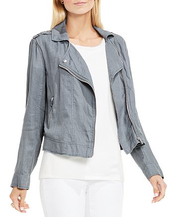 linen moto jacket