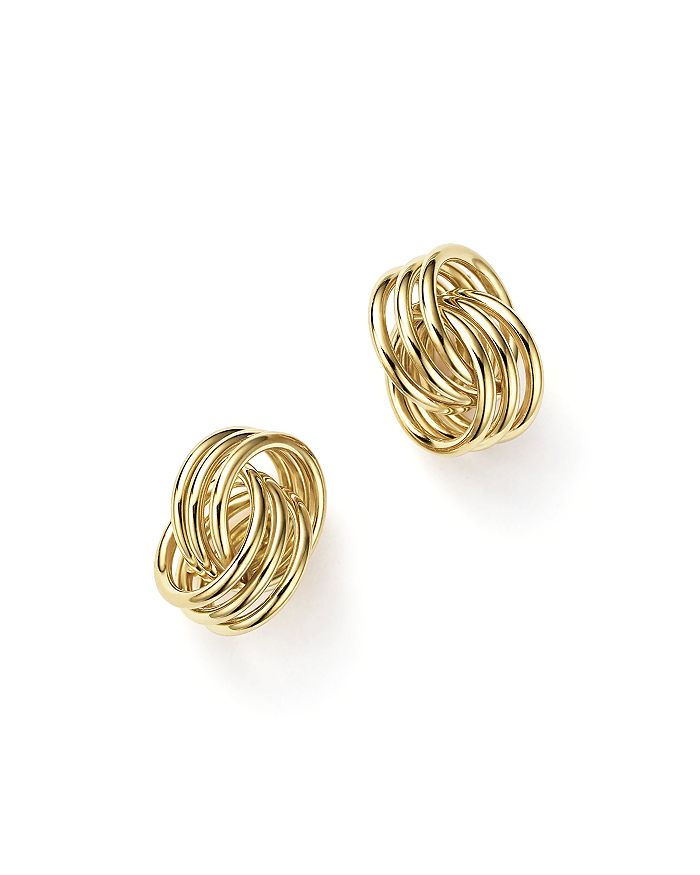Bloomingdale's 14k Yellow Gold Coil Knot Earrings - 100% Exclusive