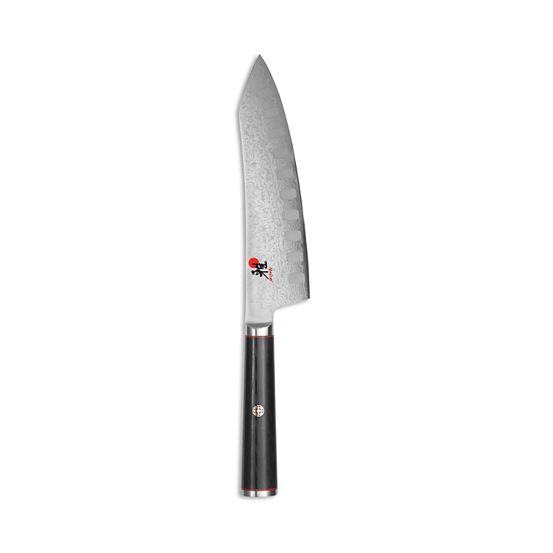 Miyabi Kaizen 7 Hollow Edge Rocking Santoku Knife In Black