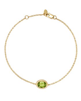 Bloomingdale's - Oval Gemstone Bracelet in 14K Yellow Gold - 100% Exclusive