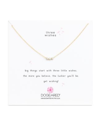 Dogeared three hot sale wishes necklace