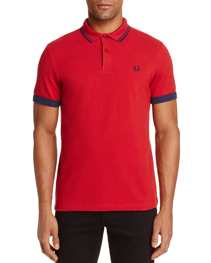 Fred Perry Ringer-Cuff Piqué Polo Shirt | Bloomingdale's