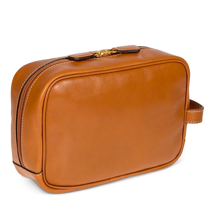 Shop Bric's Life Pelle Traditional Leather Toiletry Kit In Cognac