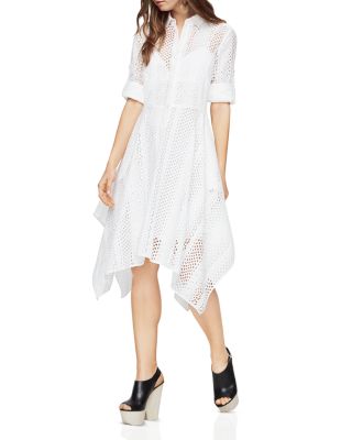 BCBGMAXAZRIA Beatryce Handkerchief Hem Shirt Dress Bloomingdale s