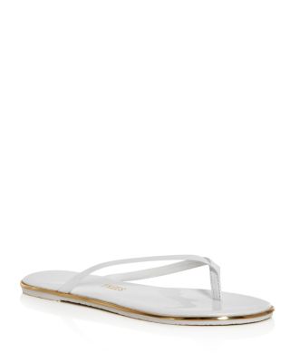TKEES Patent Leather Flip Flops 