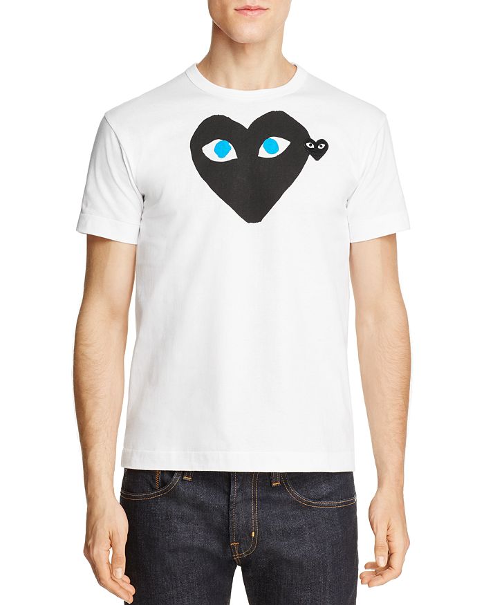 COMME DES GARCONS PLAY DOUBLE EYES T-SHIRT BLACK