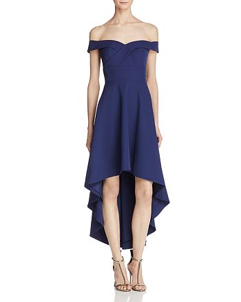 aidan mattox high low gown