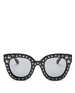 GUCCI Women's Oversized Swarvoski Stars Cat Eye Sunglasses, 50mm,GG0116S00249