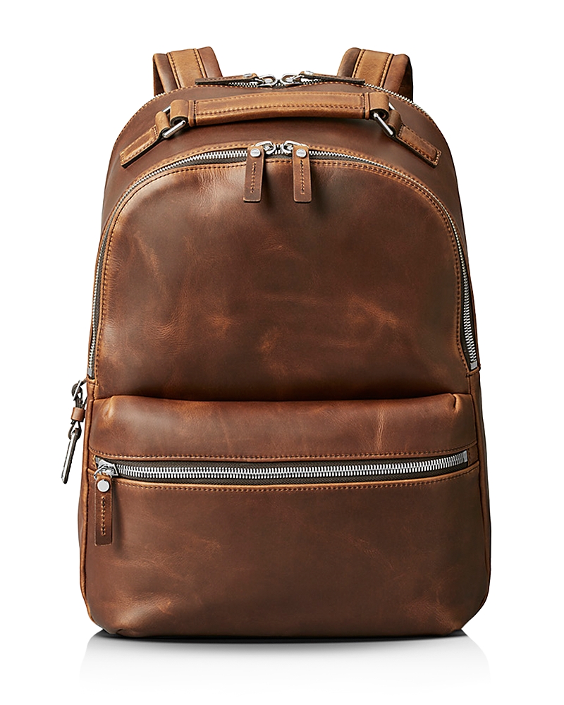 Shinola Men's Runwell Leather Backpack In Medium Brown