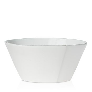 VIETRI - Lastra White Large Stacking Serving Bowl