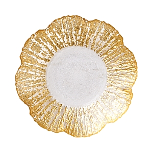 Shop Vietri Gold Small Bowl In Glass/gold