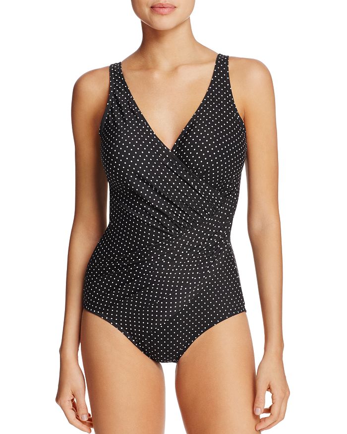 MIRACLESUIT PIN POINT OCEANUS ONE PIECE SWIMSUIT,6518588