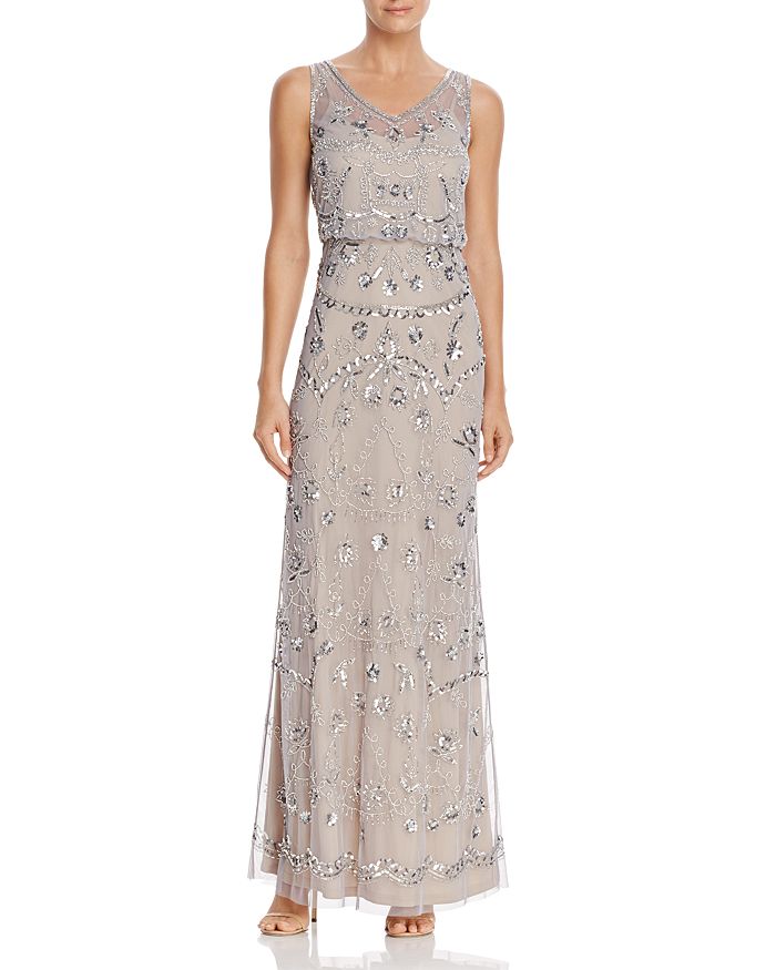 Embellished blouson best sale gown