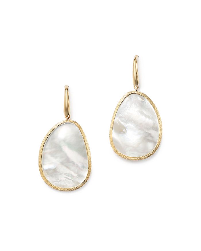 Marco Bicego 18K Yellow Gold Lunaria Mother-of-Pearl Drop Earrings ...