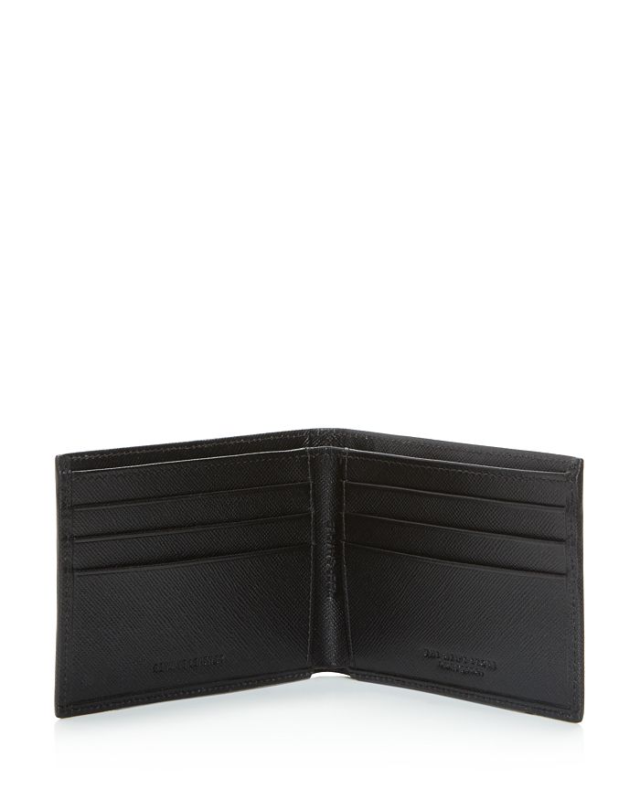 Shop The Men's Store At Bloomingdale's Rfid Saffiano Slimfold Wallet - 100% Exclusive In Black