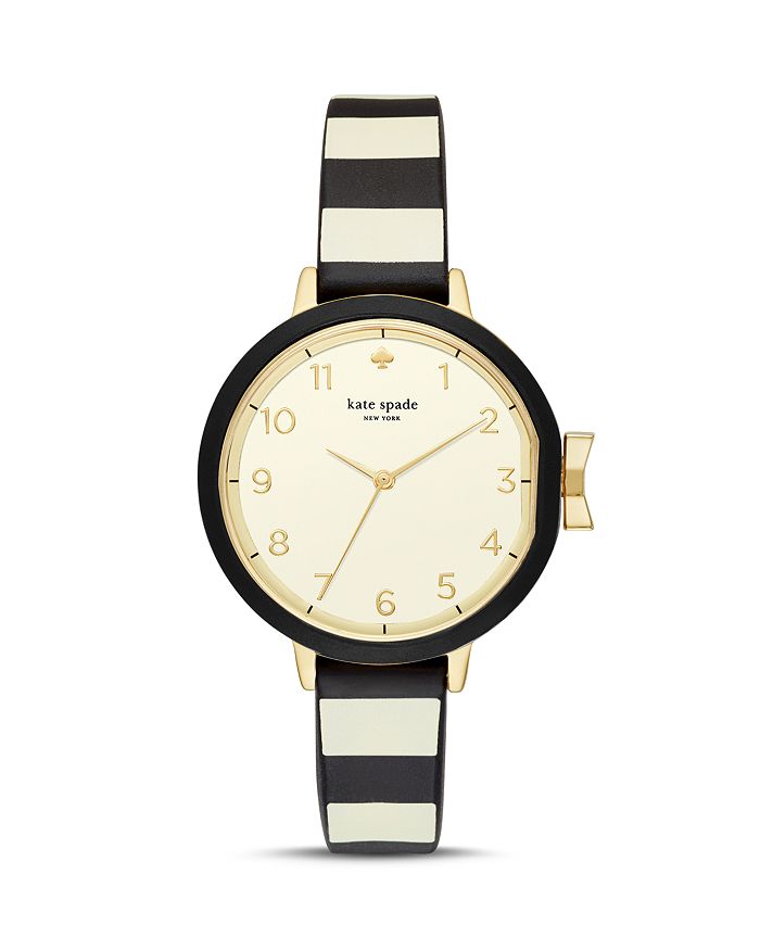 Shop Kate Spade New York Park Row Watch, 34mm In White/black