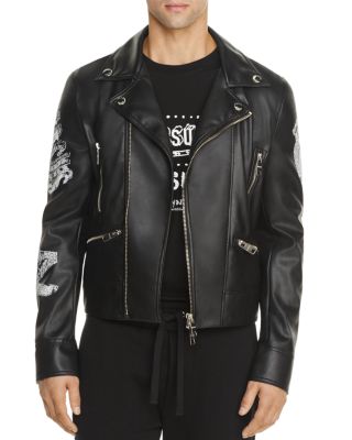 versus versace leather jacket
