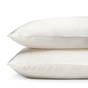 Gingerlily Silk Solid Pillowcase, Standard In White