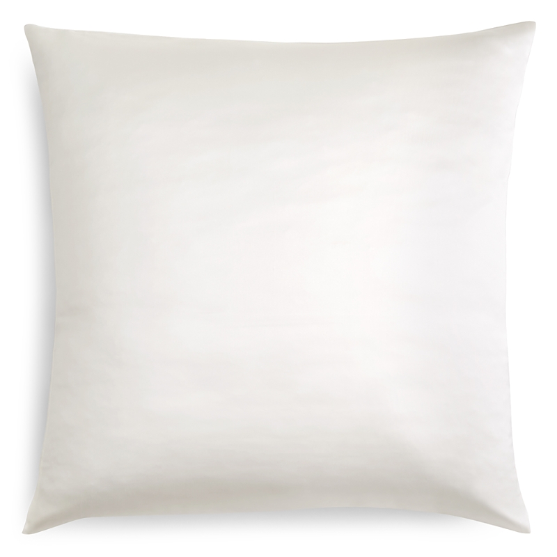 Gingerlily Silk Solid Euro Sham In White