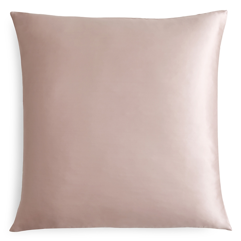 Gingerlily Silk Solid Euro Sham In Vintage Pink