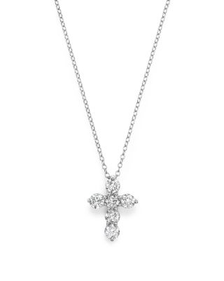 Diamond Cross Pendant Necklace 