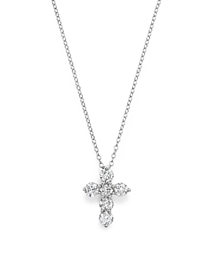 Diamond Cross Pendant Necklace in 14K White Gold, 1.0 ct. t.w. - 100% Exclusive