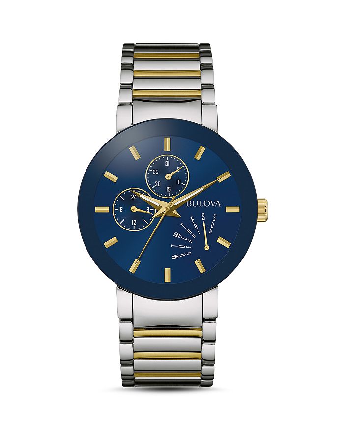 Shop Bulova Modern Watch, 40mm In Blue/gold
