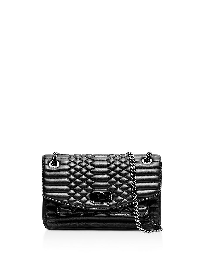 Zadig & Voltaire Skinny Love Scales Quilted Leather Crossbody ...