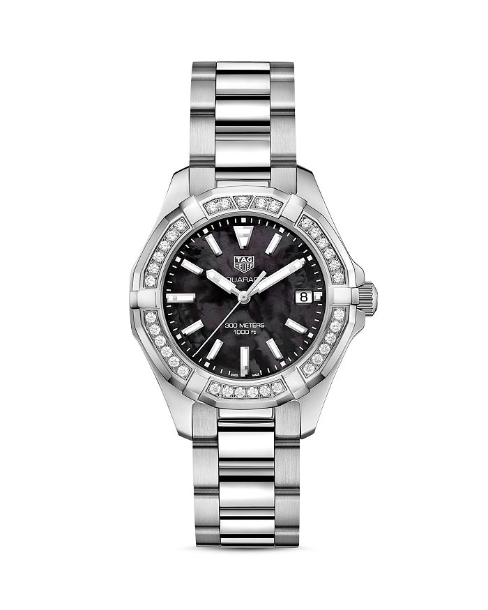 TAG Heuer Aquaracer Diamond Watch, 36mm | Bloomingdale's