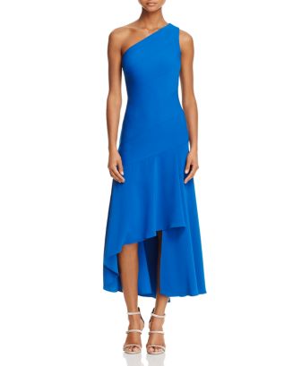 Carmen Marc Valvo Infusion One Shoulder High/Low Dress | Bloomingdale's