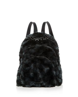 KENDALL & KYLIE Sloane Checkered Faux-Fur Backpack Nike Sportswear Faux Fur Mini Backpack | SportChek main image 3