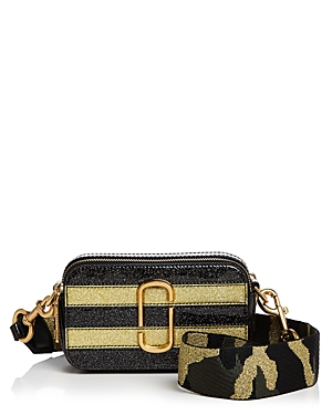 marc snapshot glitter stripe leather bag in marc snapshot glitter stripe leather bag in