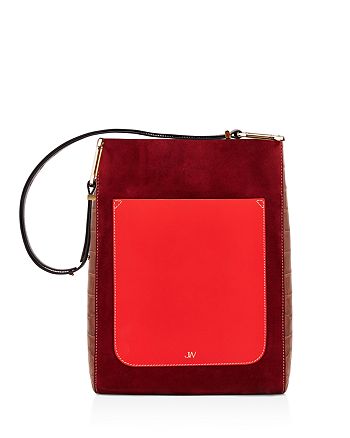 Jason Wu Julia Color Block Suede & Leather Shoulder Bag | Bloomingdale's