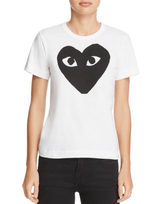 Comme Des Garcons PLAY Medium Heart Graphic Tee | Bloomingdale's