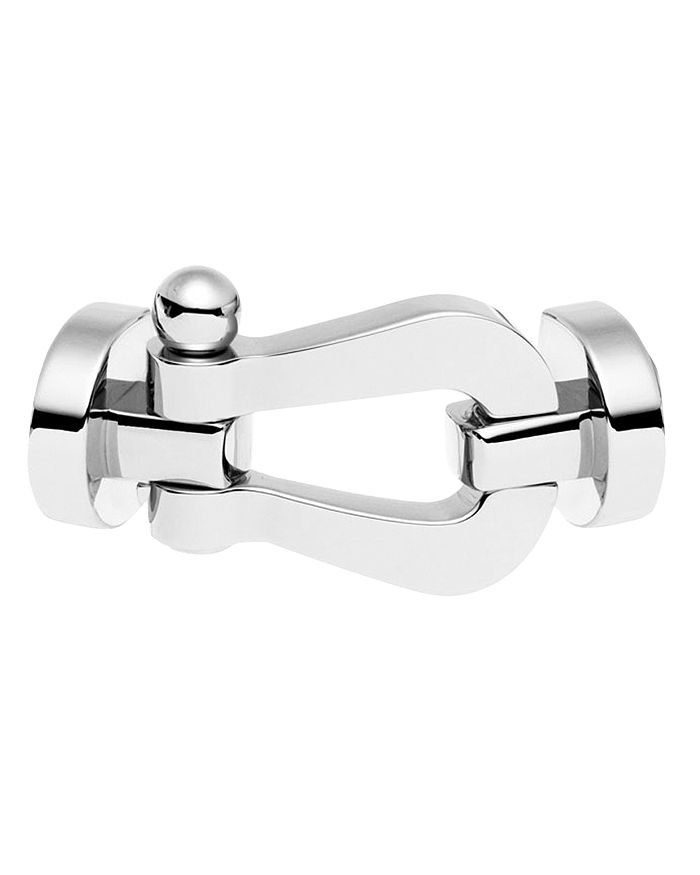 Fred 18k White Gold Force 10 Large Buckle