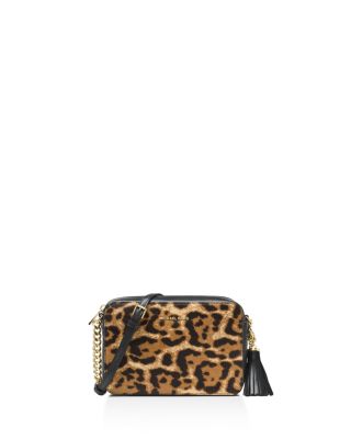 MICHAEL Michael Kors Ginny Leopard Print Medium Calf Hair Camera Bag |  Bloomingdale's