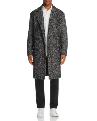 oversized herringbone coat