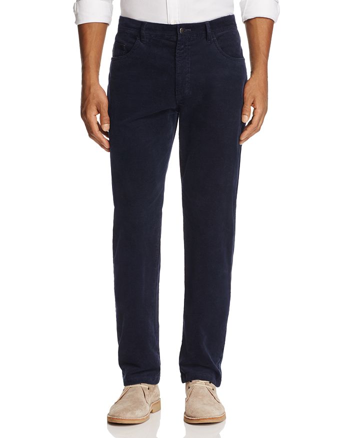 The Men's Store At Bloomingdale's Corduroy Tailored Fit Pants - 100% Exclusive In True Navy