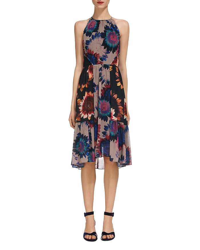 Whistles Abstract Sunflower Print Dress Bloomingdale s