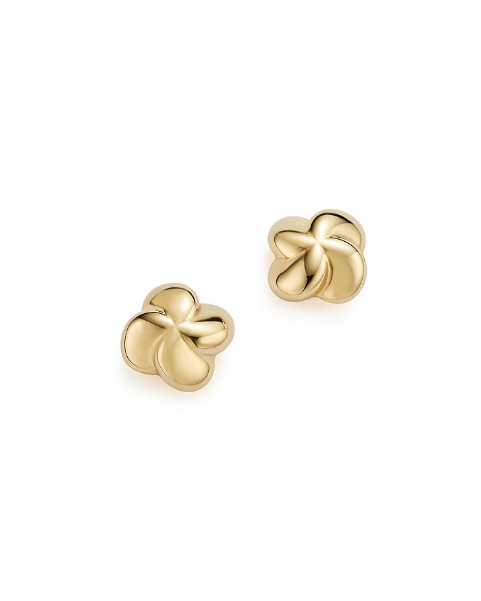 Bloomingdale's 14k Yellow Gold Puffed Twist Stud Earrings - 100% Exclusive