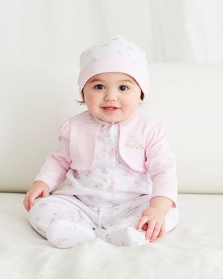 Girls' Baby Bunnies Footie & Hat Set - Baby